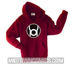 Lantern Corps Red Lantern Symbol Hoodie Large