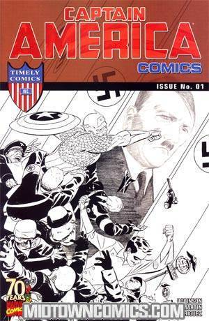 Captain America Comics #1 70th Anniversary Special Incentive Marcos Martin Sketch Variant Cover