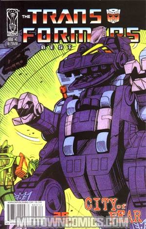 Transformers Best Of UK City Of Fear #3 Incentive Retro Art Variant Cover