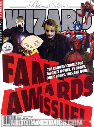 Wizard Comics Magazine #211 Platinum Movie Preview Cvr