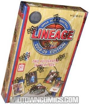 Upper Deck 2008-2009 Lineage NBA Trading Cards Box