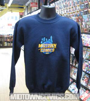 Midtown Comics Logo Navy Sweatshirt Large