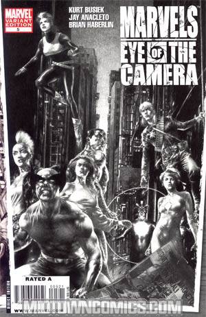 Marvels Eye Of The Camera #5 Cover B Black & White Version