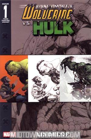 Ultimate Wolverine vs Hulk #1 Cover D 3rd Ptg Variant Cover