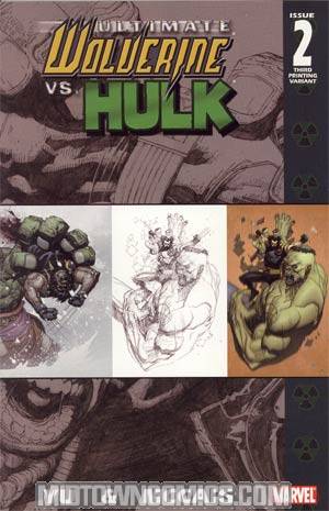 Ultimate Wolverine vs Hulk #2 Cover D 3rd Ptg Variant Cover