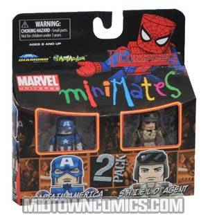 Marvel Minimates Series 27 Ultimates Captain America & SHIELD Agent 2-Pack