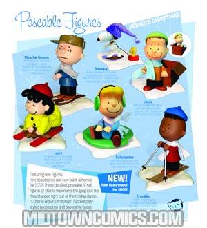 Peanuts A Charlie Brown Christmas 2009 Poseable Figures 5-Piece Set