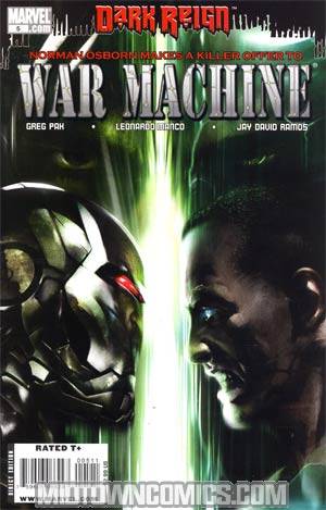 War Machine Vol 2 #5 Cover A Regular Francesco Mattina Cover (Dark Reign Tie-In)