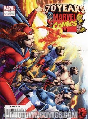 Marvel 70th Anniversary Celebration Magazine Golden Age Heroes Cover