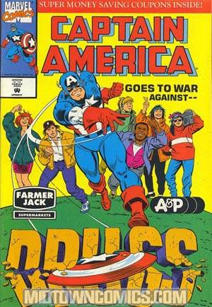 Captain America Goes To War Against Drugs #1 2nd Printing