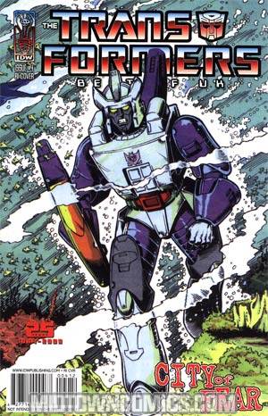 Transformers Best Of UK City Of Fear #4 Incentive Retro Art Variant Cover