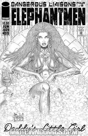 Elephantmen #19 Cover B Incentive Ian Churchill Sketch Variant Cover