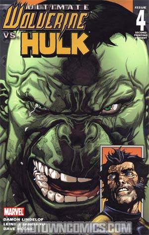 Ultimate Wolverine vs Hulk #4 Cover B 2nd Ptg Variant Cover