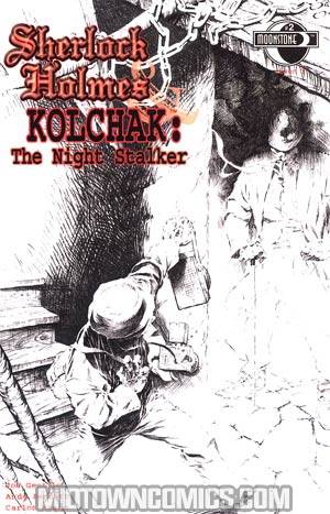 Sherlock Holmes & Kolchak The Night Stalker Cry Of Thunder #2 Vatche Mavlian Variant Sketch Cover