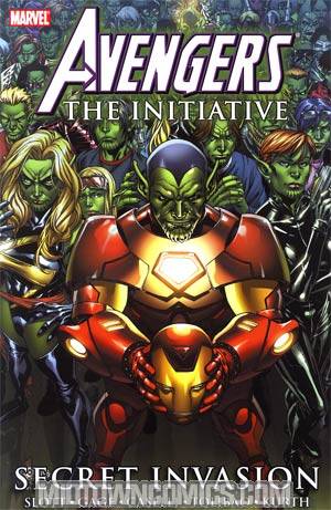 Avengers The Initiative Vol 3 Secret Invasion TP Direct Market Secret Invasion Avengers The Initiative Spine