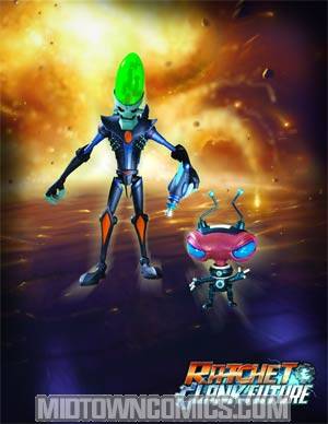 Ratchet & Clank Future Series 1 Dr Nefarious With Zoni Action Figure