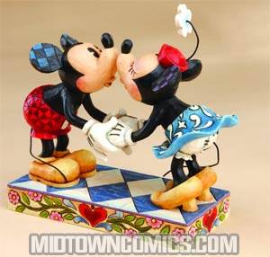 Disney Traditions Mickey & Minnie Kissing Figurine