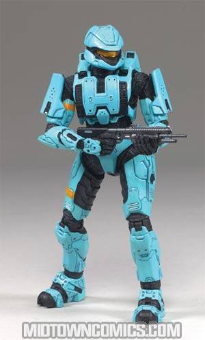 Halo Wave 2 Series 5 Equipment Edition Spartan Scout Cyan Action Figure