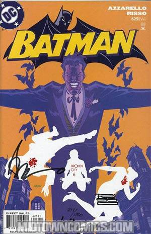 Batman #625 Cover B DF Signed By Brian Azzarello