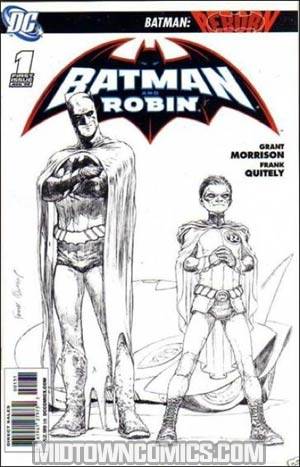 Batman And Robin #1 Cover E Incentive Frank Quitely Sketch Variant Cover
