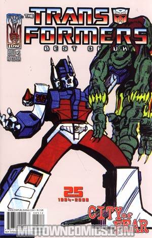 Transformers Best Of UK City Of Fear #5 Incentive Retro Art Variant Cover