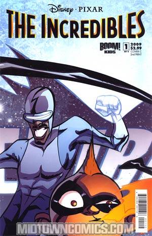Disney Pixars Incredibles Family Matters #1 Cover H 2nd Ptg Frozone & Jack-Jack