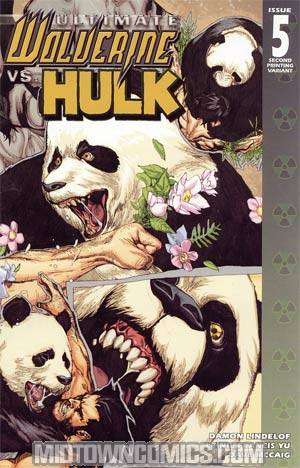 Ultimate Wolverine vs Hulk #5 Cover B 2nd Ptg Variant Cover