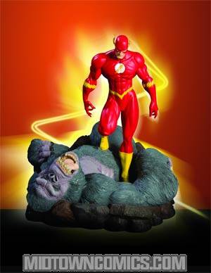 Flash vs Gorilla Grodd Mini Statue