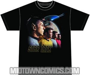 Star Trek The Original Series Forward To Adventure T-Shirt Large