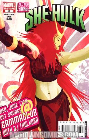 All-New Savage She-Hulk #3 Cover B Incentive 90s Decade Variant Cover (Dark Reign Tie-In) 