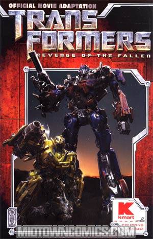 Transformers Revenge Of The Fallen Movie Adaptation #1 Cover C K-Mart Variant Edition