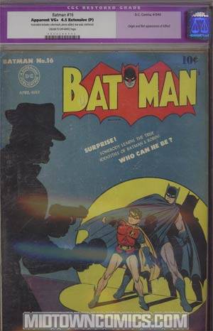 Batman #16 Cover B Restored CGC 4.5