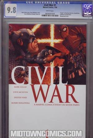 Civil War #1 Cover H Regular Cover CGC 9.8