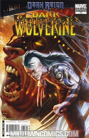 Dark Wolverine #75 Cover B Incentive Marko Djurdjevic Young Guns Variant Cover (Dark Reign Tie-In)