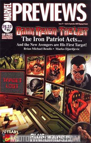 Marvel Previews #71 July 2009