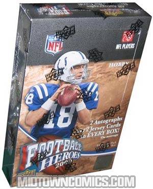 Upper Deck 2009 Heroes NFL Hobby Trading Cards Pack