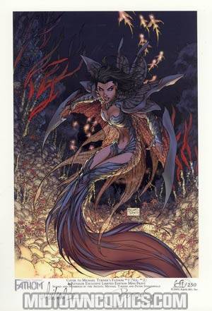 Fathom Vol 2 #1 Incentive Michael Turner Signed Mini Print