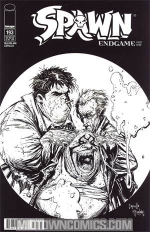 Spawn #193 Cover B Greg Capullo Black & White Cover
