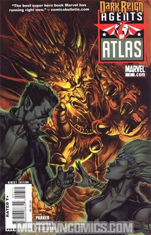 Agents Of Atlas Vol 2 #7 Cover A Regular Leinil Francis Yu Cover (Dark Reign Tie-In)