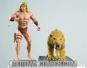 Classic Marvel Figurine Collection Magazine Ka-Zar & Zabu 2-Pack Special