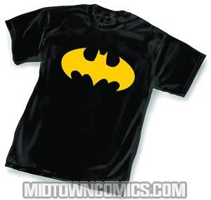 Batman Gold Symbol T-Shirt Large