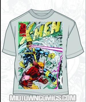 X-Men Excess Three Silver T-Shirt Large