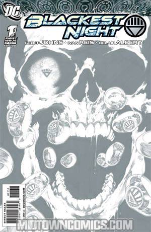 Blackest Night #1 Cover C Incentive Ivan Reis Sketch Variant Cover