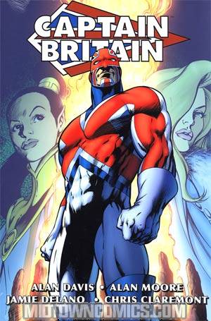 Captain Britain By Alan Moore & Alan Davis Omnibus HC Book Market Modern Costume Cover