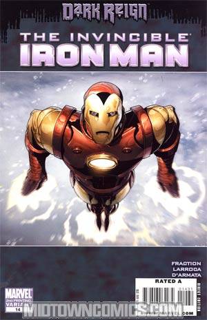 Invincible Iron Man #14 Cover C 2nd Ptg Salvador Larroca Variant Cover (Dark Reign Tie-In)