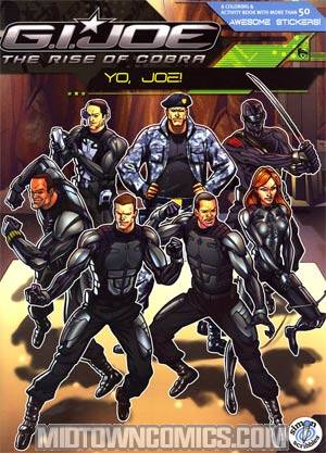 GI Joe Rise Of Cobra Yo Joe Coloring And Sticker Book TP