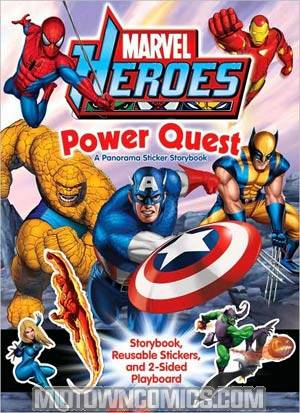 Marvel Heroes Power Quest A Panorama Sticker Storybook TP