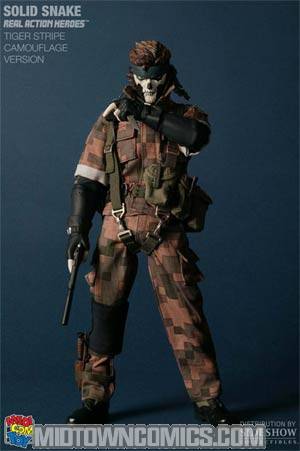 Metal Gear Solid 3 Naked Snake Square Camouflage Real Action Hero 12-Inch Action Figure