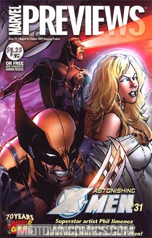 Marvel Previews #72 August 2009