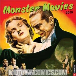 Monster Movies 2010 12x12 Inch Wall Calendar